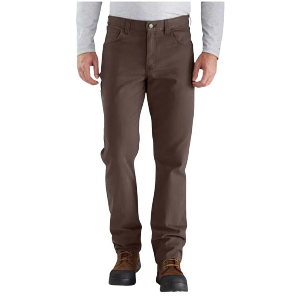 Carhartt Rugged Flex Rigby 102517 909 Men's Dark Coffee 5-Pocket 38x30